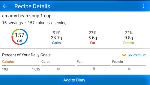 Calorie count and nutrition information